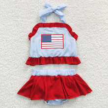 Load image into Gallery viewer, 4th of July Embroidered Swimsuit Collection PREORDER
