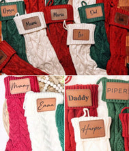 Load image into Gallery viewer, Personalized Knitted Christmas Stocking PREORDER
