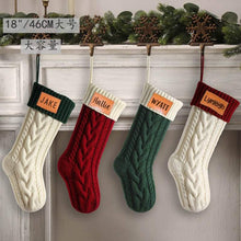 Load image into Gallery viewer, Personalized Knitted Christmas Stocking PREORDER
