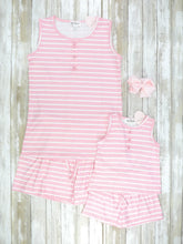 Load image into Gallery viewer, Mom &amp; Me Pink Stripped Lounge Set
